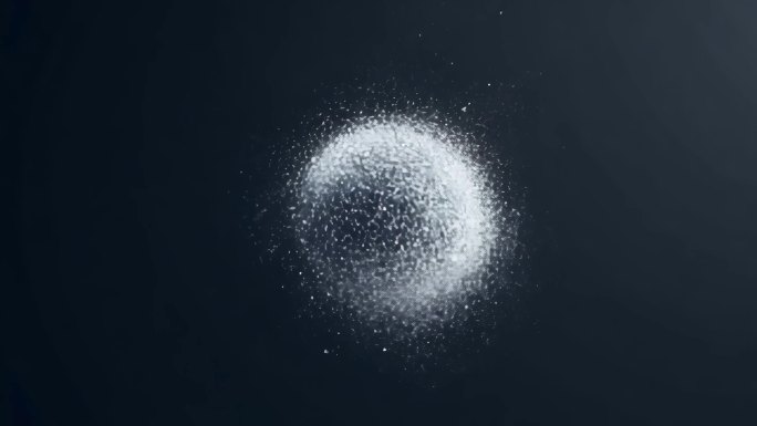 粒子水滴炸裂的瞬间