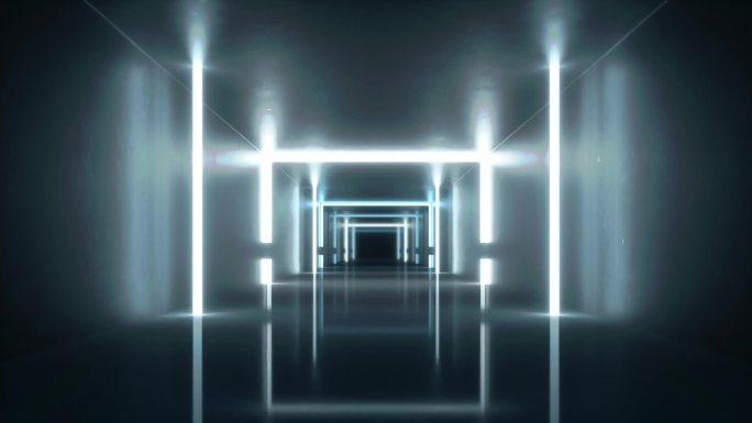 科技感霓虹灯管开场秀