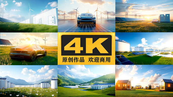 【4K】新能源 氢能源 风光氢储