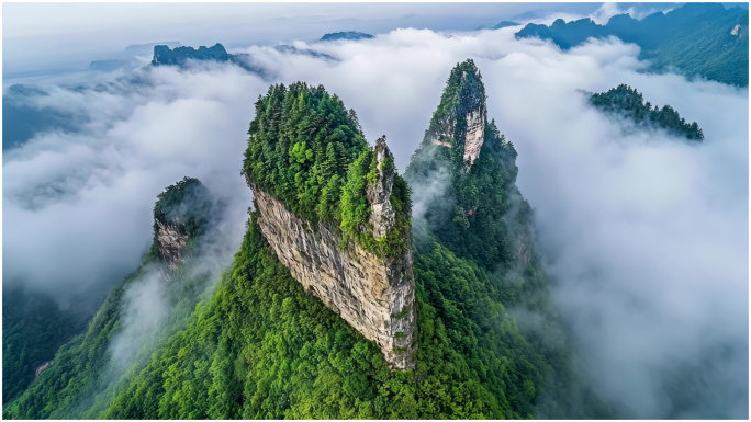 云雾缭绕 贵州山水风景 贵州风景