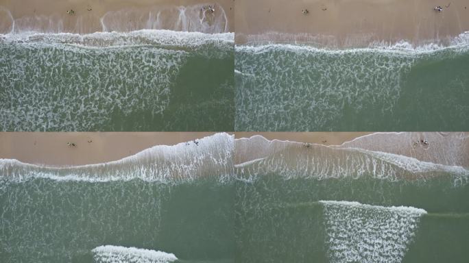 广东汕尾：人们在渡海处公园沙滩游玩