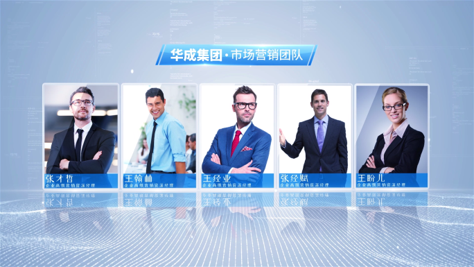 白色科技感企业团队展示1137