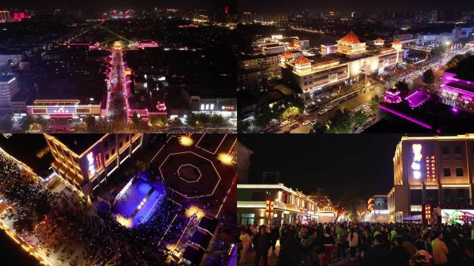邢台好南关清风楼夜景灯光秀【合集】