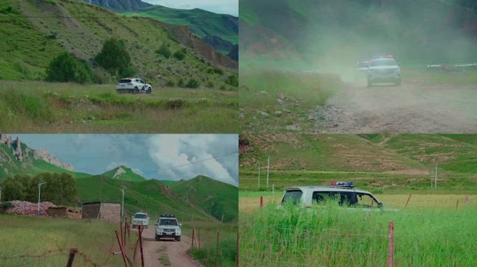 青海藏区法院执行出警行车