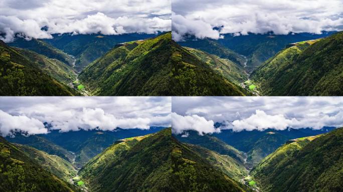 山地白云延时