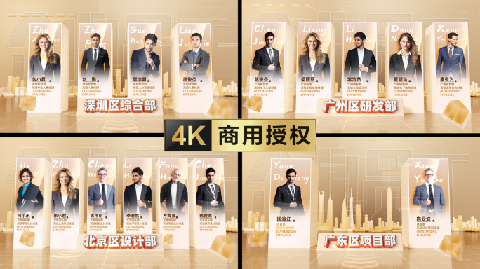 金色企业员工团队成员介绍