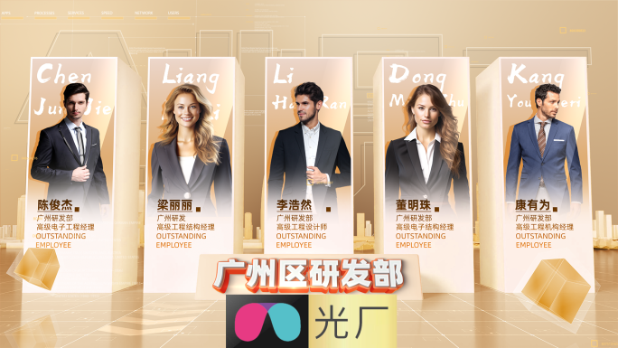 金色企业员工团队成员介绍