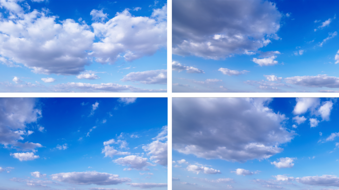 宽屏天空 蓝天白云6k延时