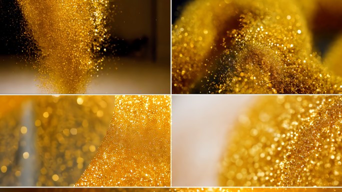 流沙金色粒子黄金粉末金色粉末金色流沙