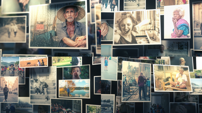 质感图文展示照片墙