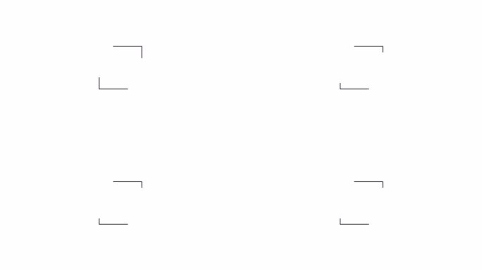 绘制正方形与细线加载动画黑白