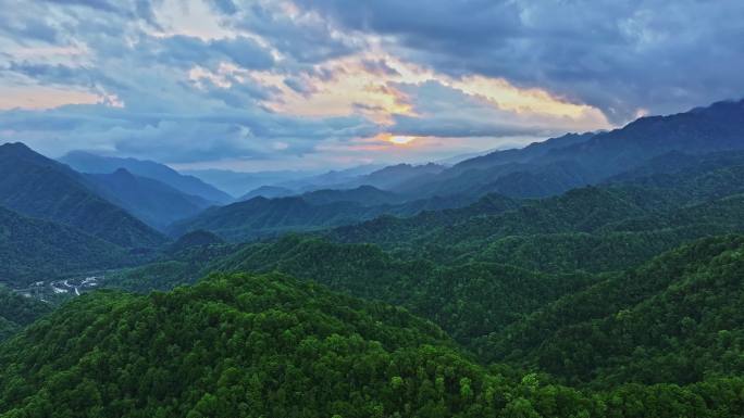 秦岭山水森林