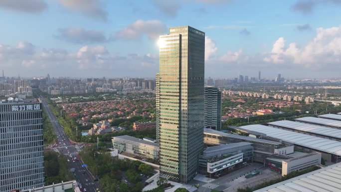 4K-Log-航拍上海浦东嘉里城