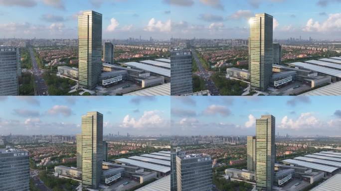 4K-Log-航拍上海浦东嘉里城