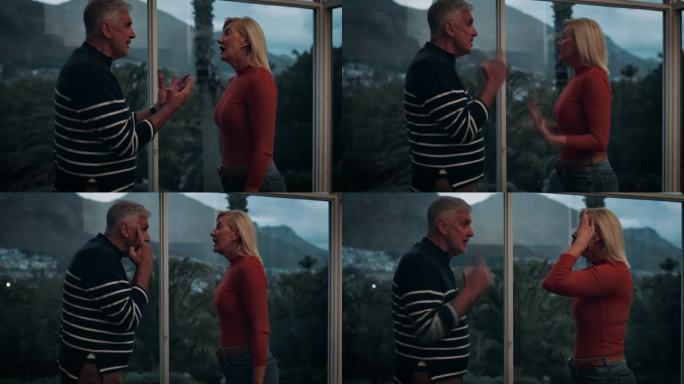 家庭，老夫妇和争吵争吵，离婚和欺骗压力，倦怠和愤怒。公寓，焦虑和男人与女人，退休后的情绪和反应，心烦