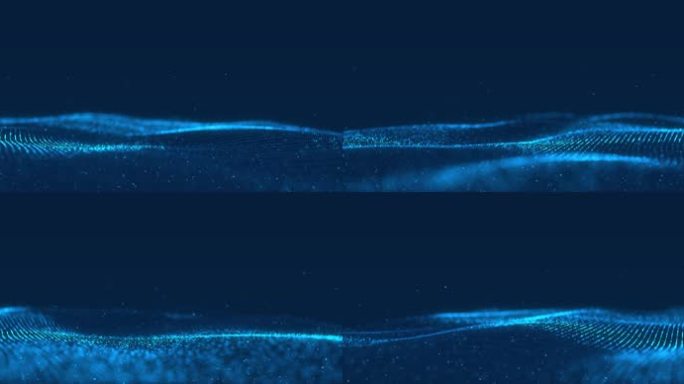 粒子波浪 科技感 海洋 未来