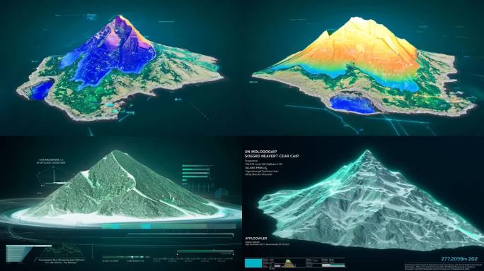 全息地形山扫描 山体扫描 遥感技术