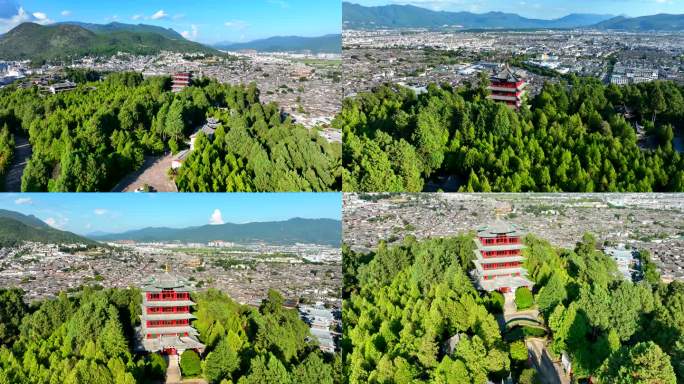 丽江古城狮子山万古楼