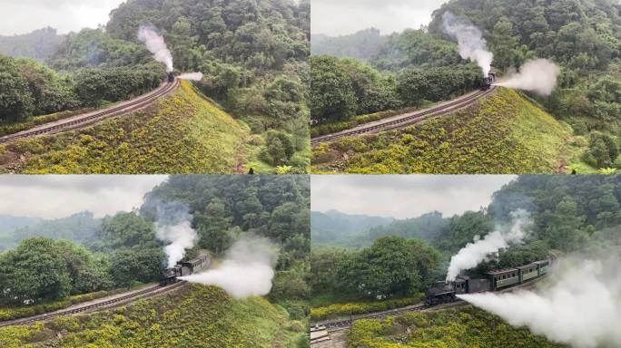 蒸汽火车开往希望的田野