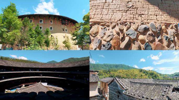 南靖土楼怀远楼和贵楼等客家土楼建筑