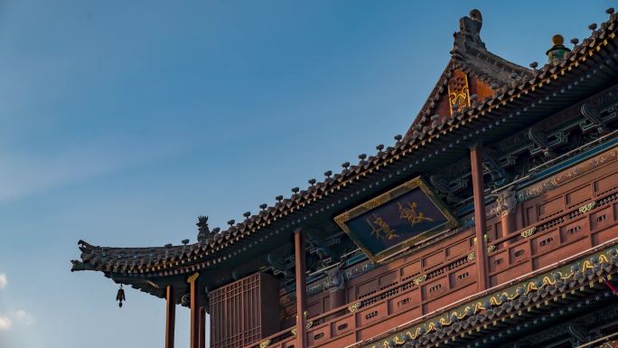 大同鼓楼光影延时视频