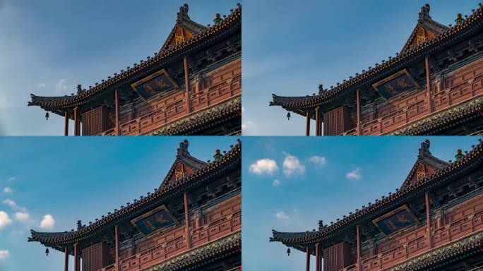 大同鼓楼光影延时视频