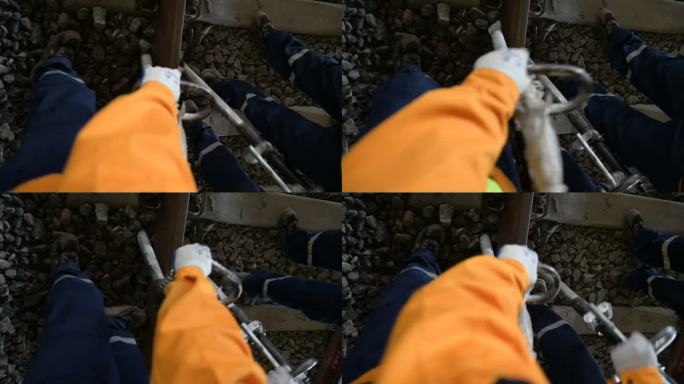 工人作业 修建地铁