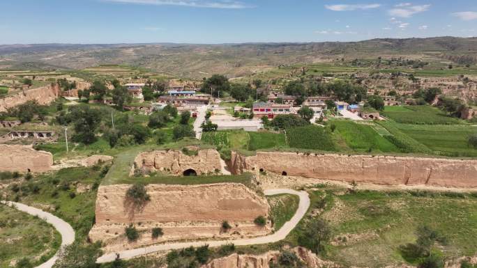 山西偏关县草垛山堡航拍