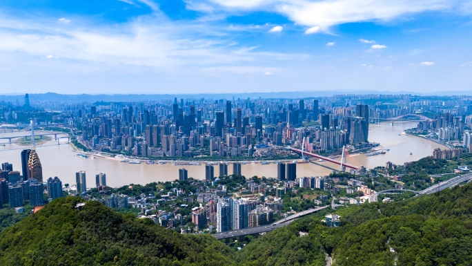 重庆城市航拍延时素材