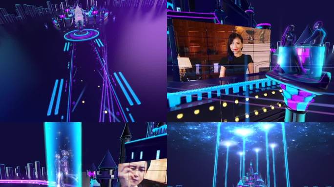 C4D栏目片头，婚礼，科技感