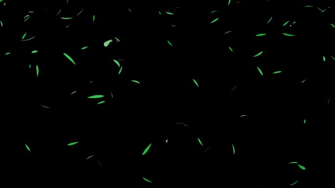 4K竹叶飘散下落带通道循环3