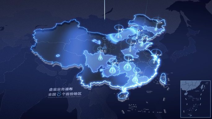 上海辐射全国地图无插件