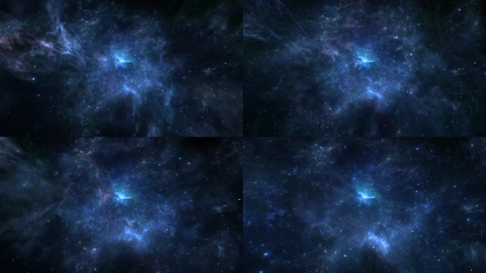 4K大气深邃星空背景AE模版