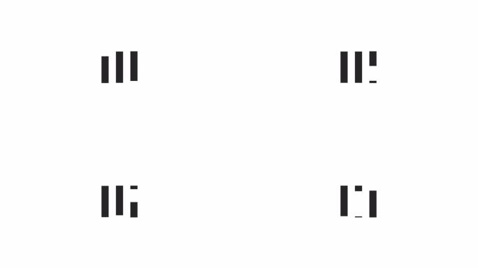 向下滑动垂直条加载动画黑白