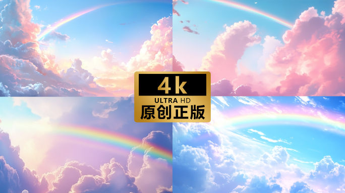 【4K】9组动漫天空彩虹