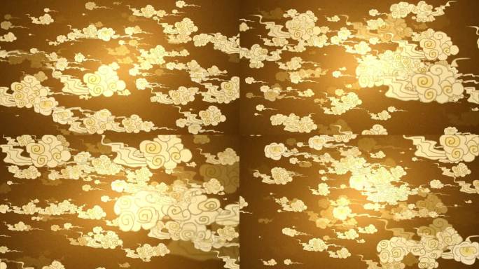 中国风祥云背景循环