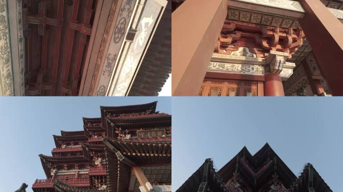 南昌滕王阁地拍细节大景