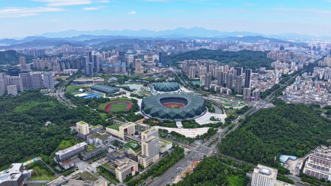 2024航拍龙岗大运延时 龙岗大运航拍