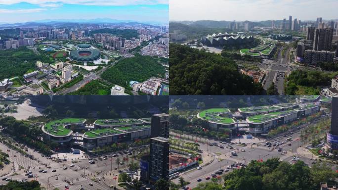2024航拍龙岗大运延时 龙岗大运航拍