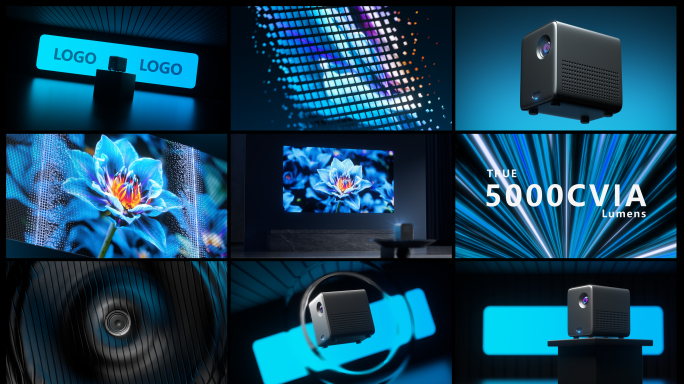 投影仪动画（含C4D工程）