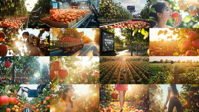 4K高帧率智慧苹果基地素材合集