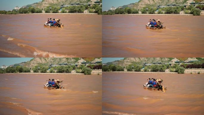 兰州黄河羊皮筏子