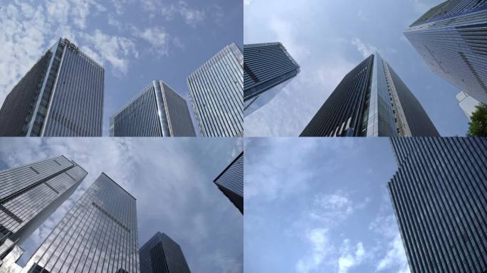 4K重庆江北嘴写字楼商务CBD延时