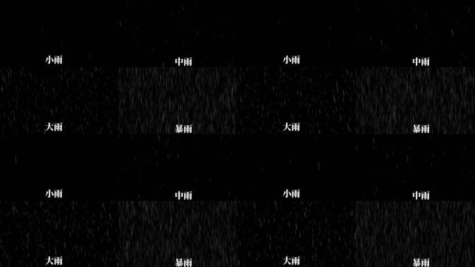 多款下雨特效素材加AE模板