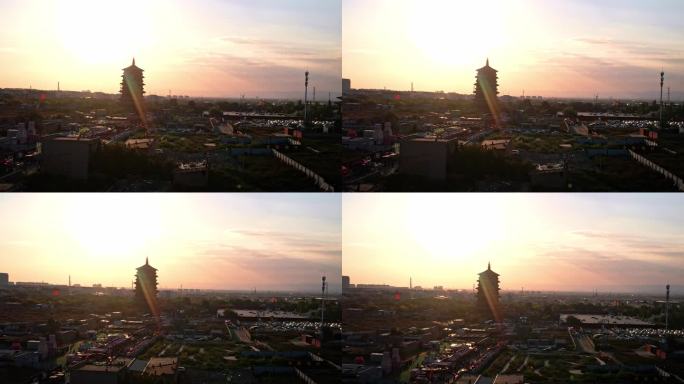 山西朔州应县县城 应县木塔