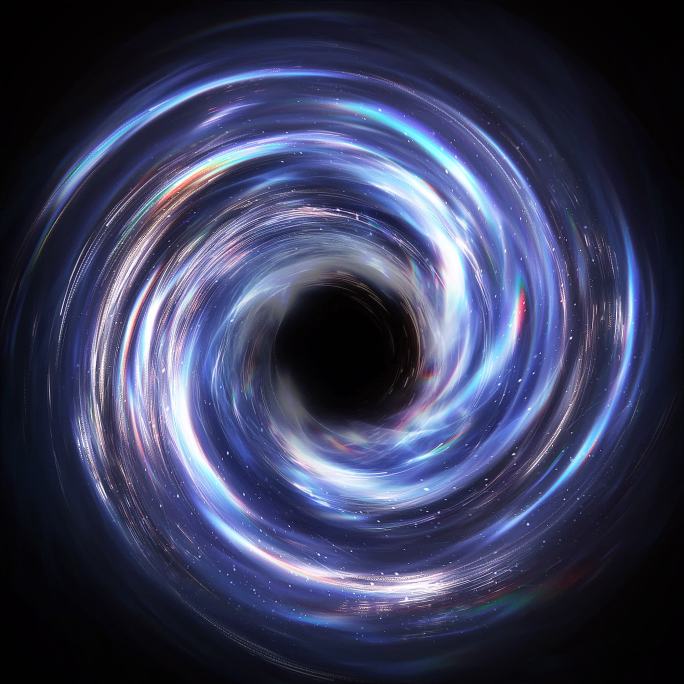 蓝色梦幻光影漩涡