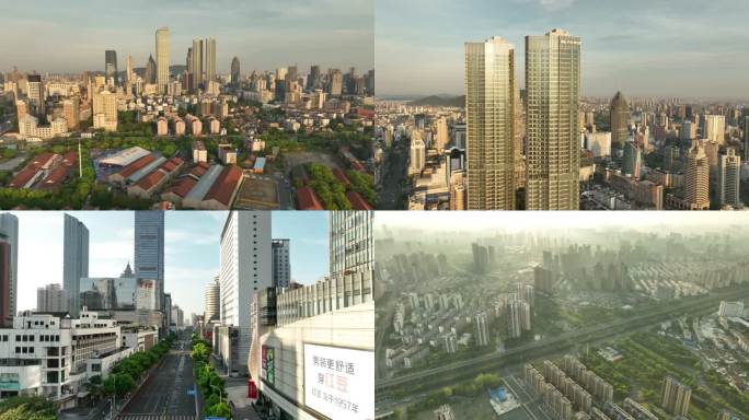 无锡市中心三阳广场城市晨光