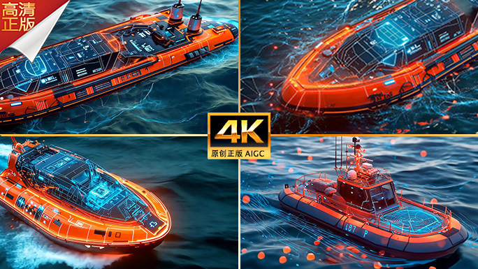 合集海上特种船只 救生艇 橡皮艇 巡逻船