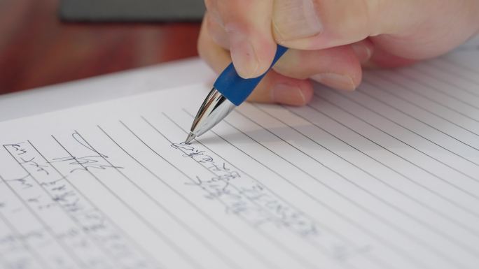 医生在写字开处方电脑上检查药品