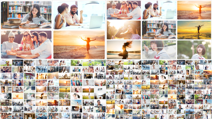 【12款】照片墙多照片展示多图片AE模板